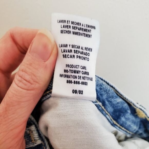 Tommy Hilfiger high rise straight leg jeans Y2K - Picture 12 of 13